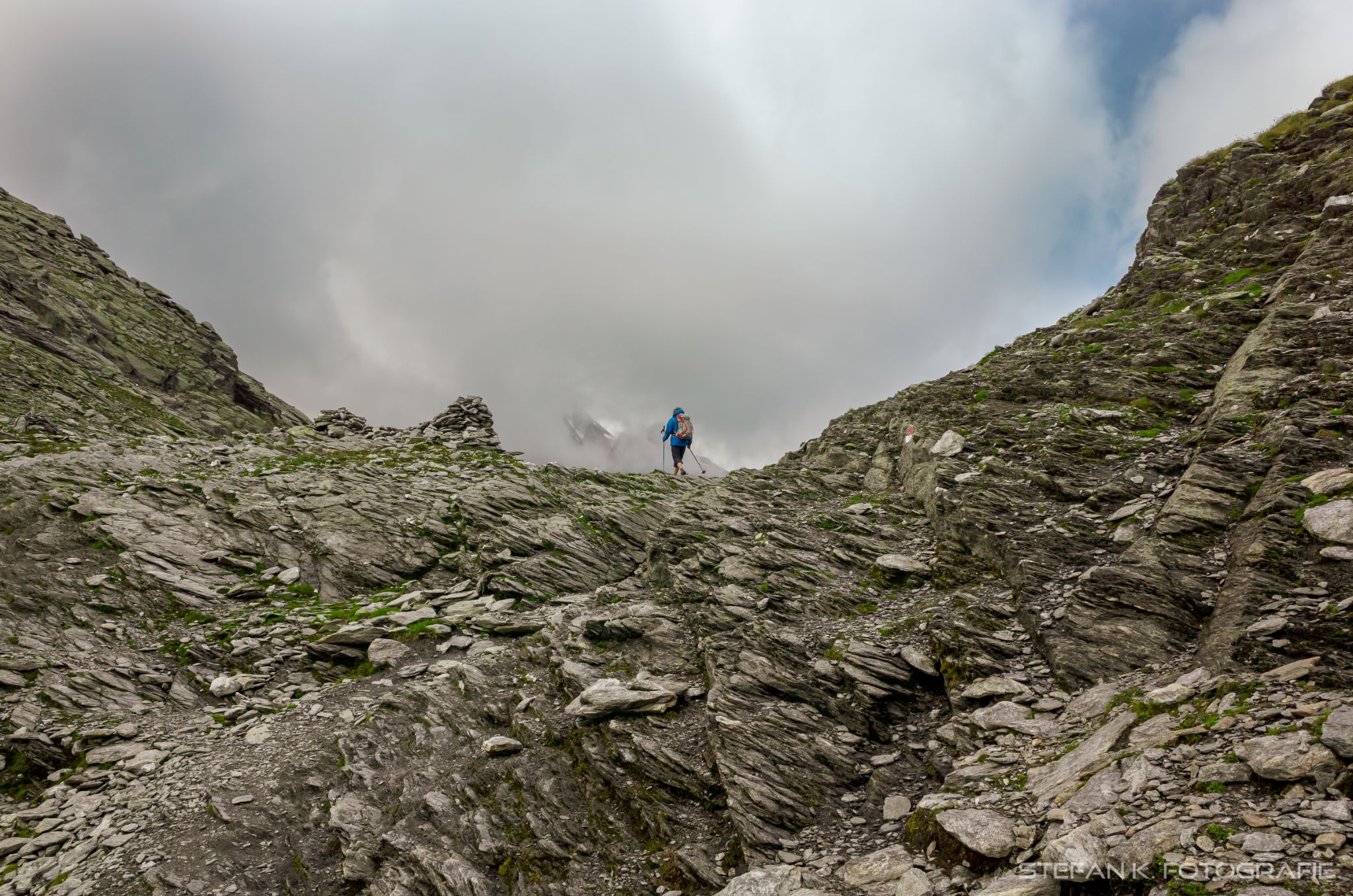 Die letzten Meter zum Spronser Joch